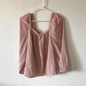 Target pink work blouse